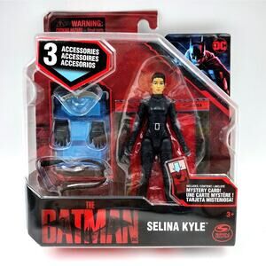 Selina Kyle THE BATMAN movie 2022 4" action figure SPIN MASTER 3 accessories